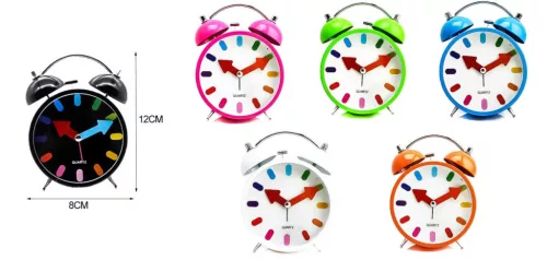 ÉBRESZTŐÓRA MŰA. 12X8CM TÖBBFÉLE