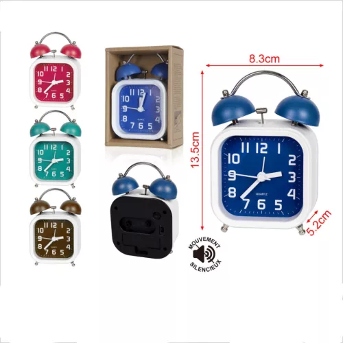 ÉBRESZTŐÓRA MŰA. 13,5X8,3X5,2CM 3F.