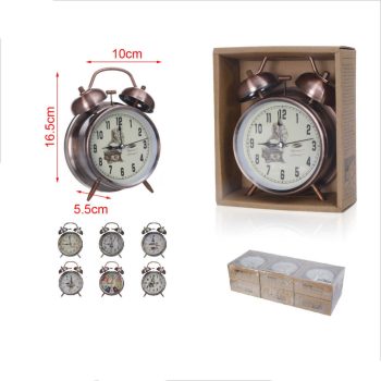 ÉBRESZTŐÓRA 16,5X10X5,5CM TÖBBFÉLE