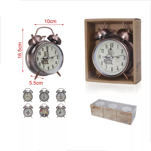 ÉBRESZTŐÓRA 16,5X10X5,5CM TÖBBFÉLE