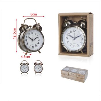 ÉBRESZTŐÓRA 12,5X8X4,5CM 2F.