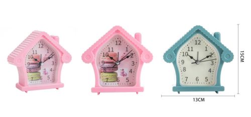 ÉBRESZTŐÓRA HÁZIKÓ MŰA. 15X13X4,5CM 2F.