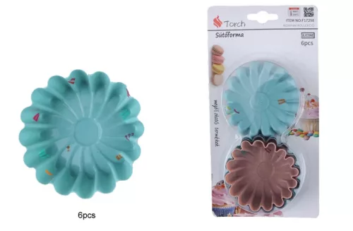 SÜTŐFORMA MUFFIN SZILIKON 6DB-OS