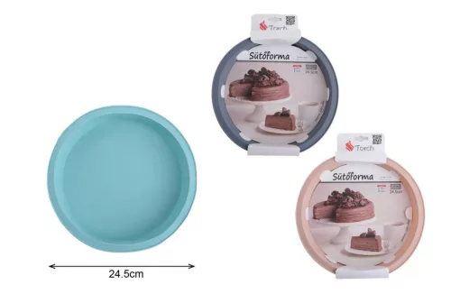 SÜTŐFORMA SZILIKON 24,5CM 3F. SZÍN
