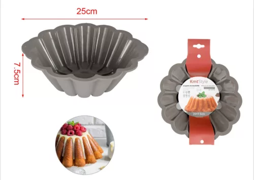 SÜTŐFORMA KUGLÓF SZILIKON 25*7,5CM