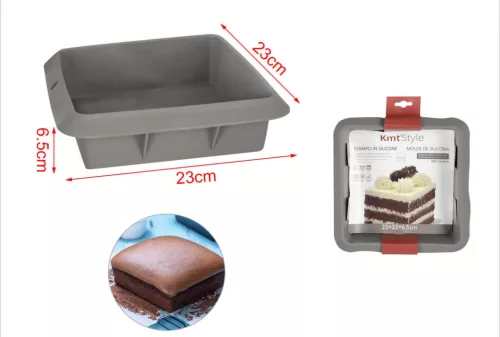 SÜTŐFORMA SZILIKON 23*23*6,5CM