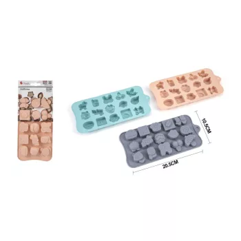 SÜTŐFORMA SZILIKON 3F. 15DB-OS 20,5*10,5CM