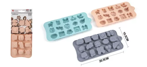 SÜTŐFORMA SZILIKON 3F. 15DB-OS 20,5*10,5CM