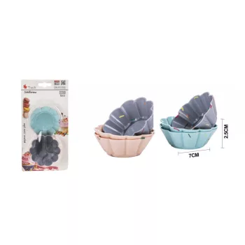 SÜTŐFORMA SZILIKON 6DB-OS 7*2,5CM