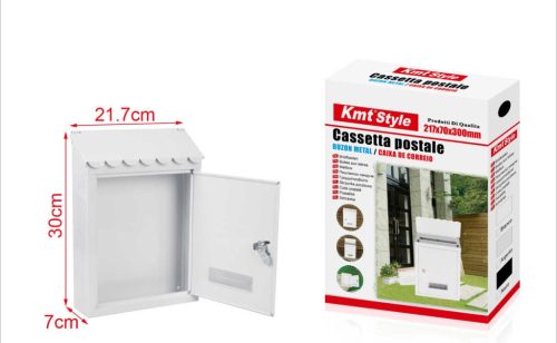 POSTALÁDA FEHÉR ZÁRHATÓ 21,7*30*7CM