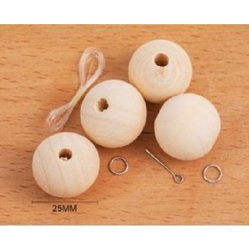 FA GOLYÓ 25MM 4DB-OS