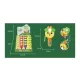 VENTILÁTOR KÉZI 7*14 CM GYÜMÖLCS BUBORÉKFÚJÓ DISPLAY 24 DB