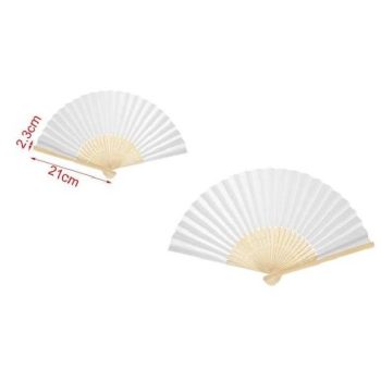 LEGYEZŐ FEHÉR NATÚR FA ALAP 23X2,3CM