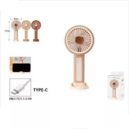 VENTILÁTOR KÉZI 8*17CM   TÖBBFÉLE BÉZS SZÍNBEN