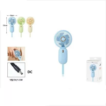 VENTILÁTOR KÉZI 8*15CM   TÖBBFÉLE SZÍNBEN