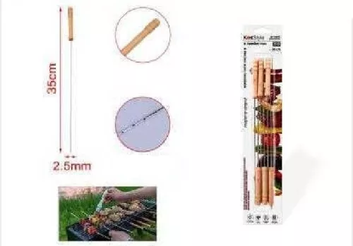 BBQ NYÁRS SZETT RM. 6DB-OS 35CMX2,5MM
