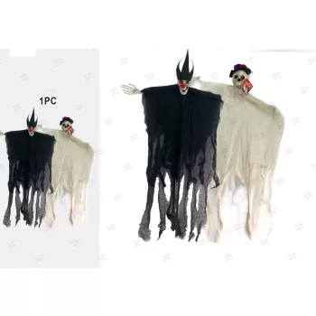   FÜGGŐ DEKOR SZELLEM FÉNNYEL ÉS HANGGAL 55X70CM HALLOWEEN 2F.