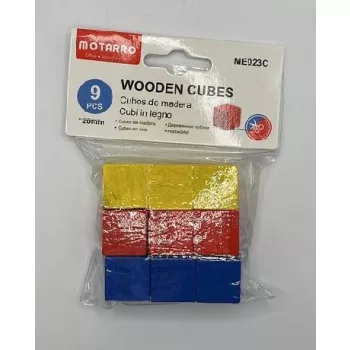 FA KOCKA 2X2CM 9DB-OS SZÍNES