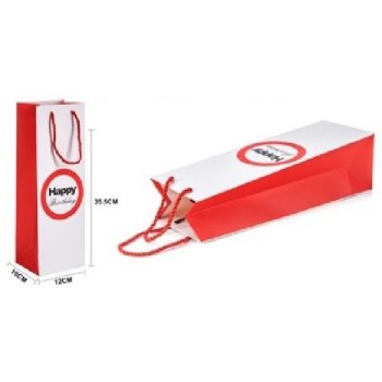 DÍSZTASAK 12X35,5X10CM "HAPPY BIRTDAY!"