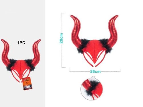 KRAMPUSZ SZARV 26X28CM HALLOWEEN