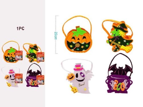 CSEMEGEGYŰJTŐ TÁSKA 25CM 4F.  HALLOWEEN