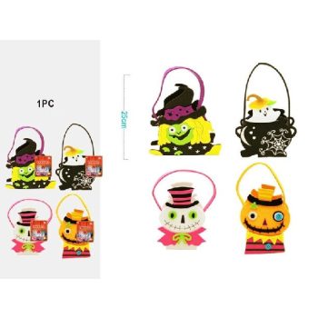 CSEMEGEGYŰJTŐ TÁSKA 25CM 4F.  HALLOWEEN