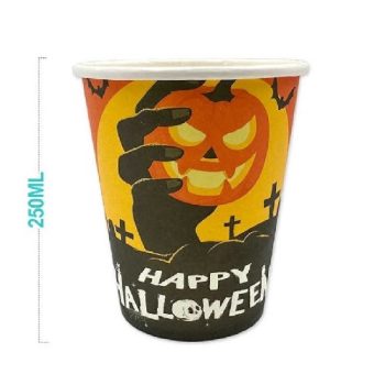 POHÁR PAPÍR 250ML 6DB-OS  HALLOWEEN