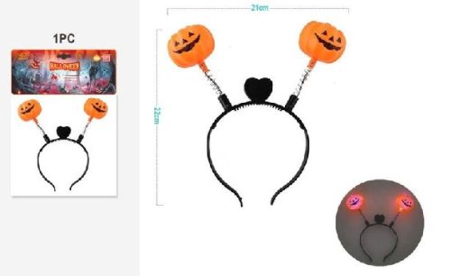 FEJPÁNT TÖK 21X22CM VILÁGÍTÓ HALLOWEEN