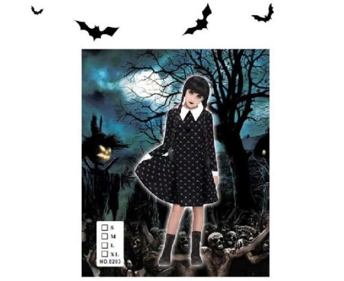 WEDNESDAY JELMEZ L-MÉRET 120-130CM HALLOWEEN