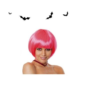 PARÓKA, RÖVID RÓZSASZÍN 100G HALLOWEEN