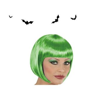 PARÓKA, RÖVID ZÖLD 100G HALLOWEEN