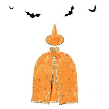 VARÁZSLÓS KÖPENY NARANCSSÁRGA HALLOWEEN