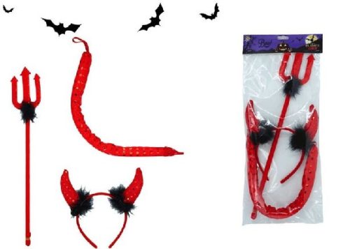 ÖRDÖG KIEGÉSZÍTŐK 3DB-OS  HALLOWEEN