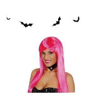 PARÓKA , HOSSZÚ EGYENES RÓZSASZÍN  130G HALLOWEEN