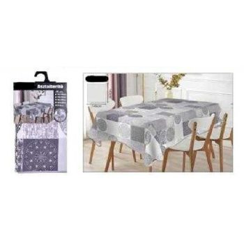   ASZTALTERÍTŐ 140X140CM KLASSZIKUS GEOMETRIA MINTA POLIÉSZTER