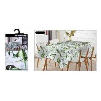 ASZTALTERÍTŐ 140X240CM LEVÉL MINTA POLIÉSZTER