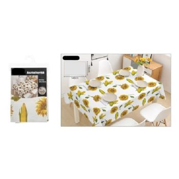   ASZTALTERÍTŐ 140X140CM KUKORICA/KUKORICA VIRÁG MINTA MŰA.