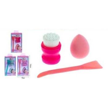   ARCTISZTÍTÓ KÉSZLET (KEFE/PAMACS/MASZK ECSET) 3DB 3F. SZÍN