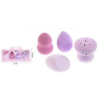 SMINK KÉSZLET 3DB ( 3 PAMACS, 1 ARCTISZTÍTÓ KEFE )