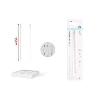 TŰKÉSZLET 2DB-OS EZÜST 15CM