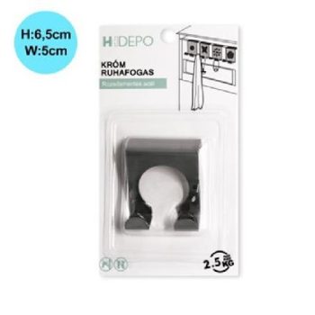 AKASZTÓ FÉM 6,5X5CM 2,5KG MAX.