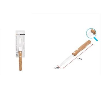 HÁMOZÓ KÉS FA NYÉLLEL 17CM