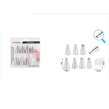 DÍSZÍTŐCSŐ KÉSZLET FÉM 7DB-OS