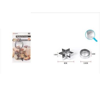 KISZÚRÓ FÉM 6DB-OS CSILLAG ÉS KEREK FORMA