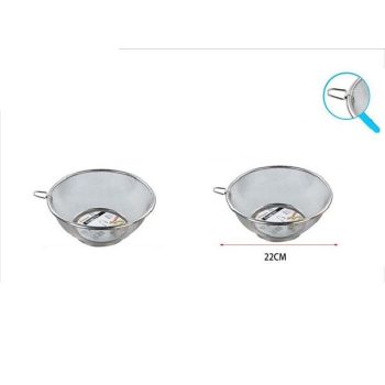 SZŰRŐKOSÁR FÜLLEL FÉM 22CM