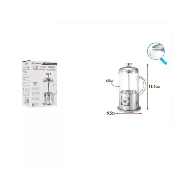 KÁVÉ ÉS TEA KÉSZÍTŐ 600ML 9,5X19,5CM