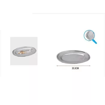 TÁLCA FÉM OVÁLIS 35,5CM