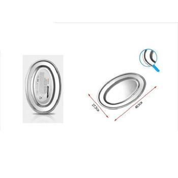 TÁLCA FÉM OVÁLIS 40,5X27,5CM