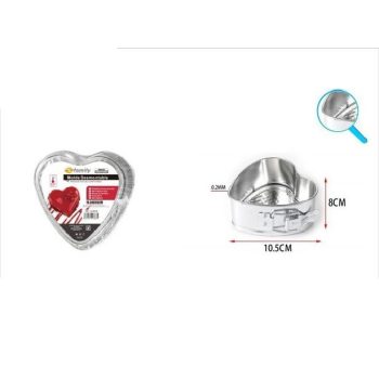 TORTAFORMA FÉM 1,5X8X5CM SZÍV