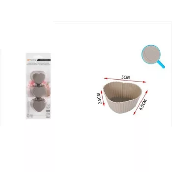 MUFFIN FORMA SZÍV SZILIKON 5X4X1,2CM 6DB/CSOM